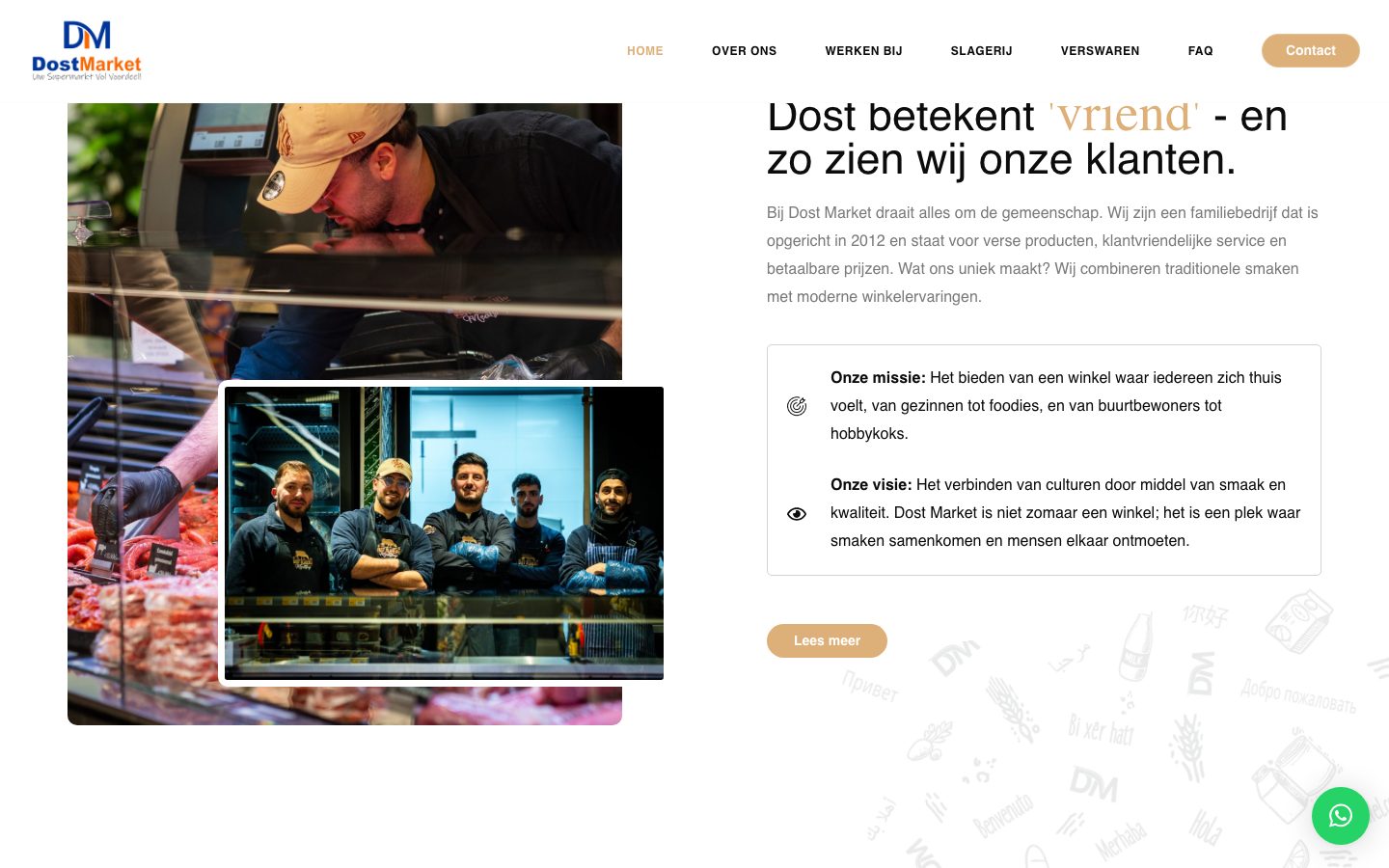 Sectie "Dost betekent vriend"
