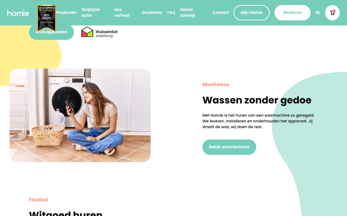 Sectie "Wassen zonder gedoe"