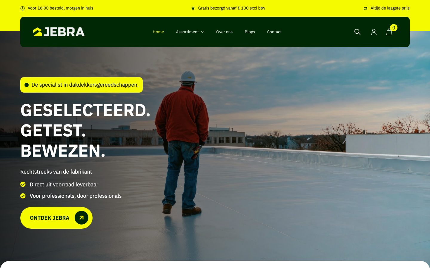 De WooCommerce-webshop van Jebra