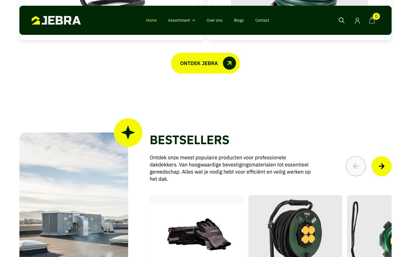 Sectie "Bestsellers"
