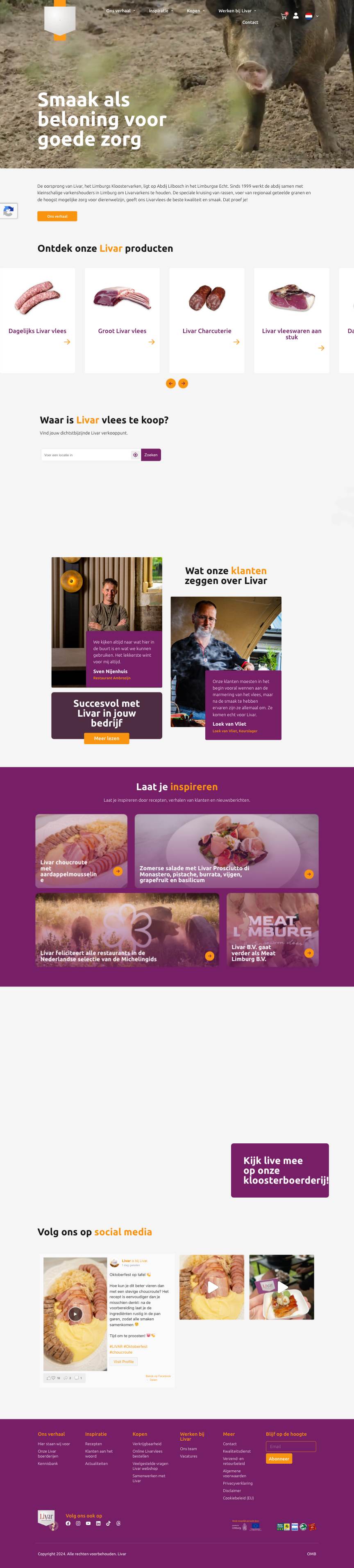 De site van Livar