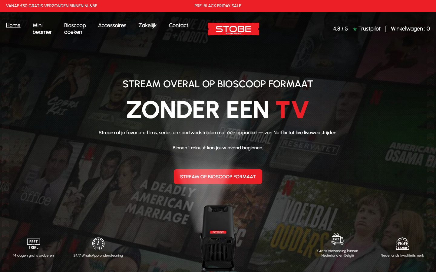 De vernieuwde Shopify-shop van Stobe