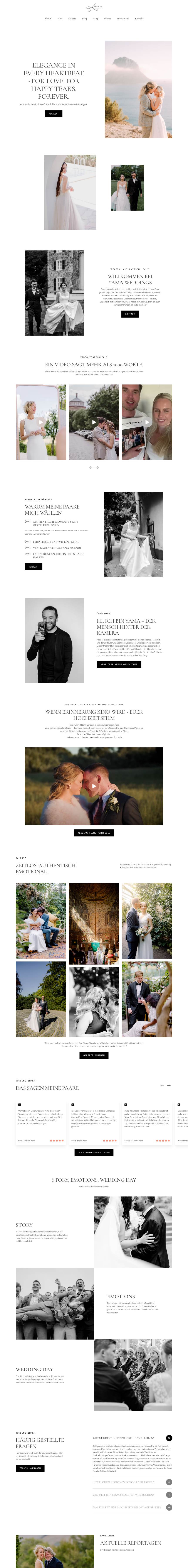 De site van Yama Weddings